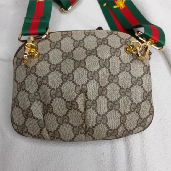 Authentic Vintage Gucci GG Monogram Supreme Web Clutch Fanny Bum Waist Belt Bag - Picture 5 of 11